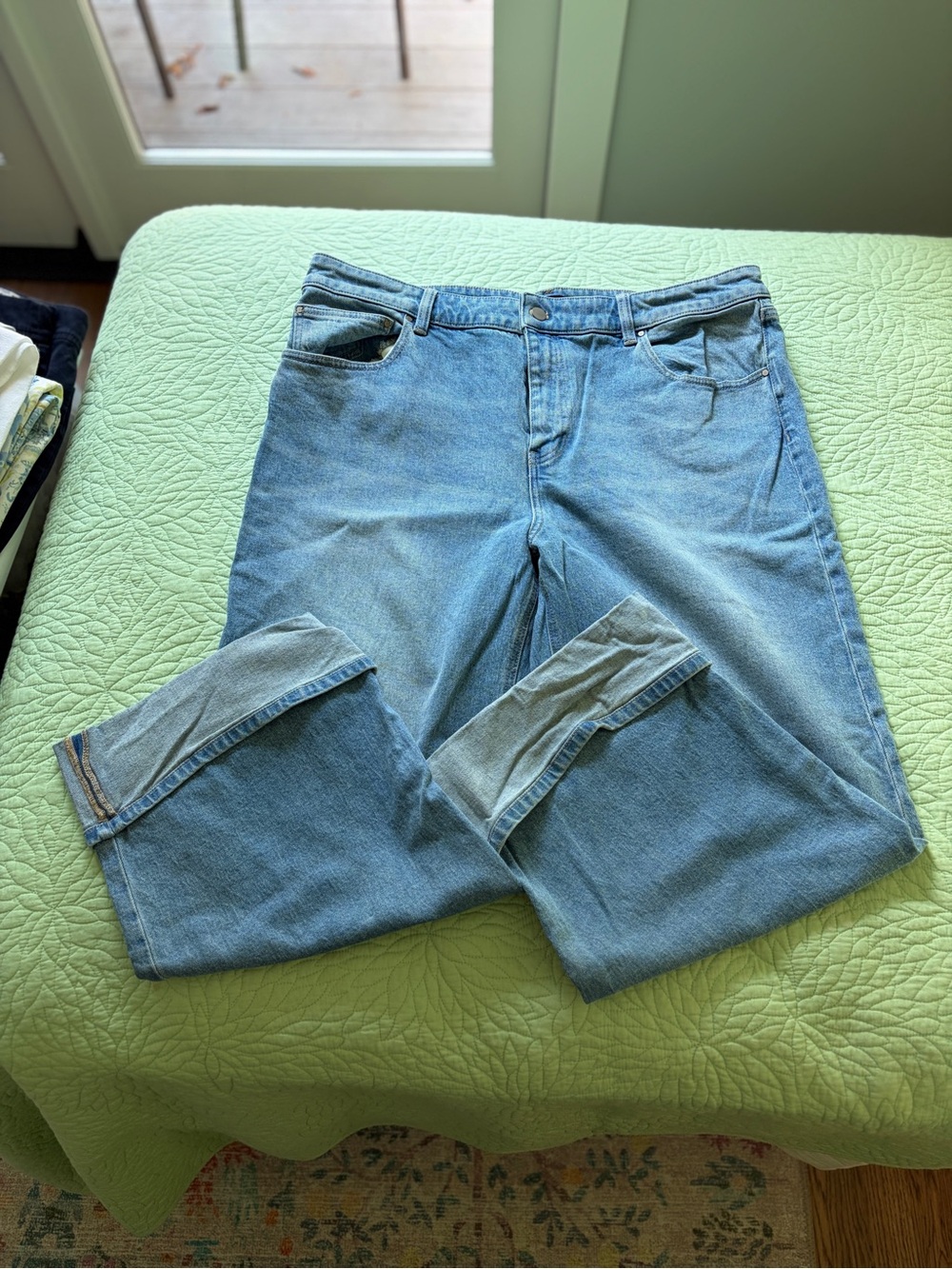 Talbots Straight Ankle Cuff Jeans